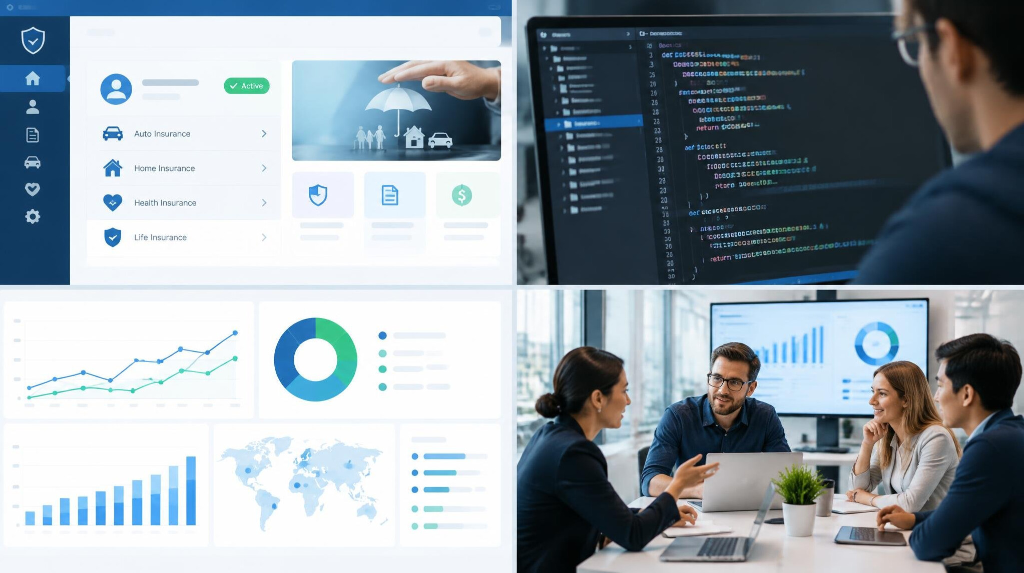 insurance software interface
