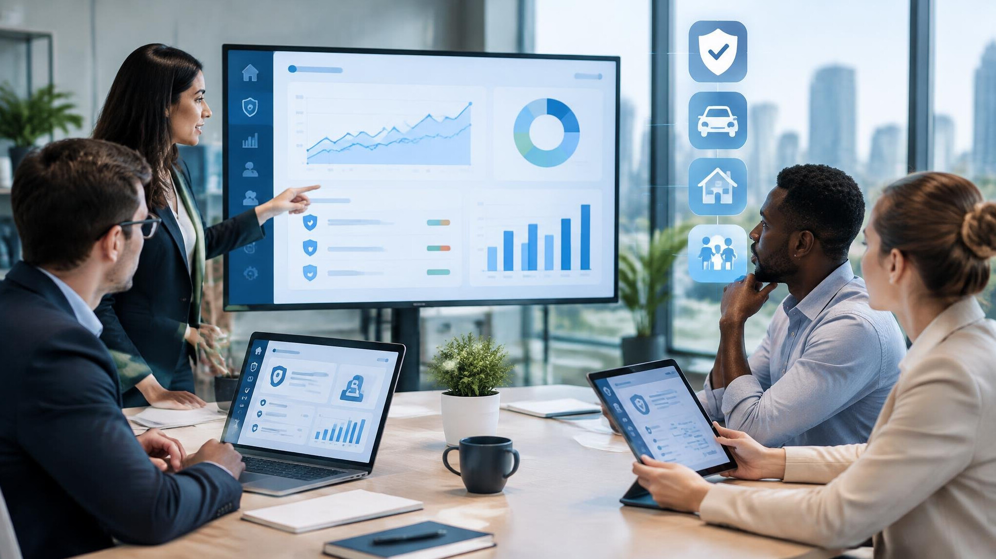 insurance software dashboard