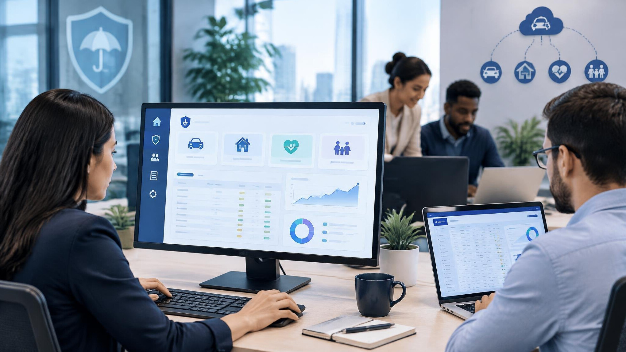 insurance software interface